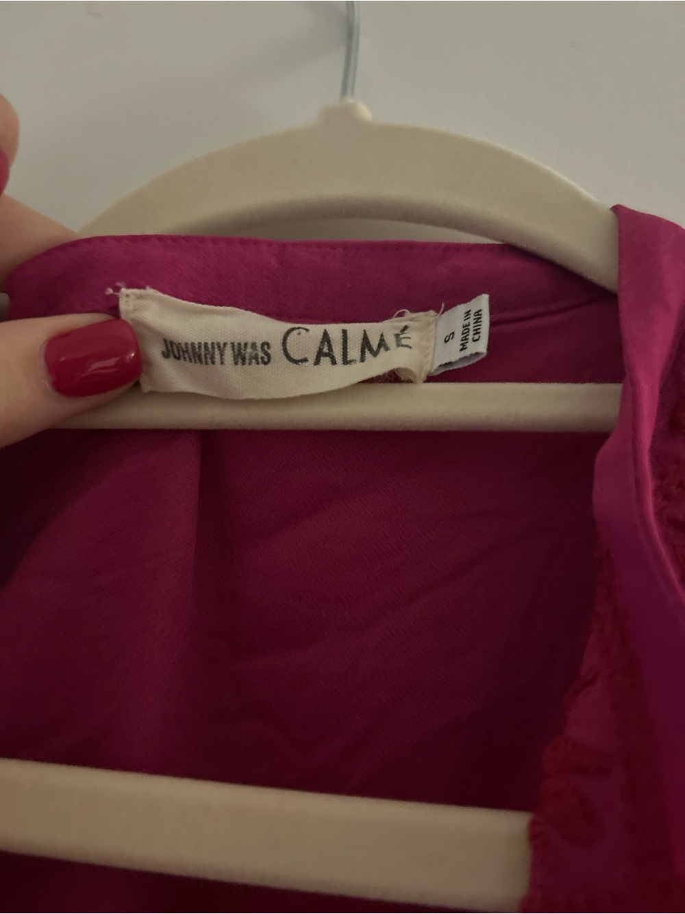 Pink embroidered blouse - Picture 2 of 2
